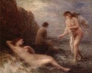 Henri Fantin-Latour Au bord de la mer oil